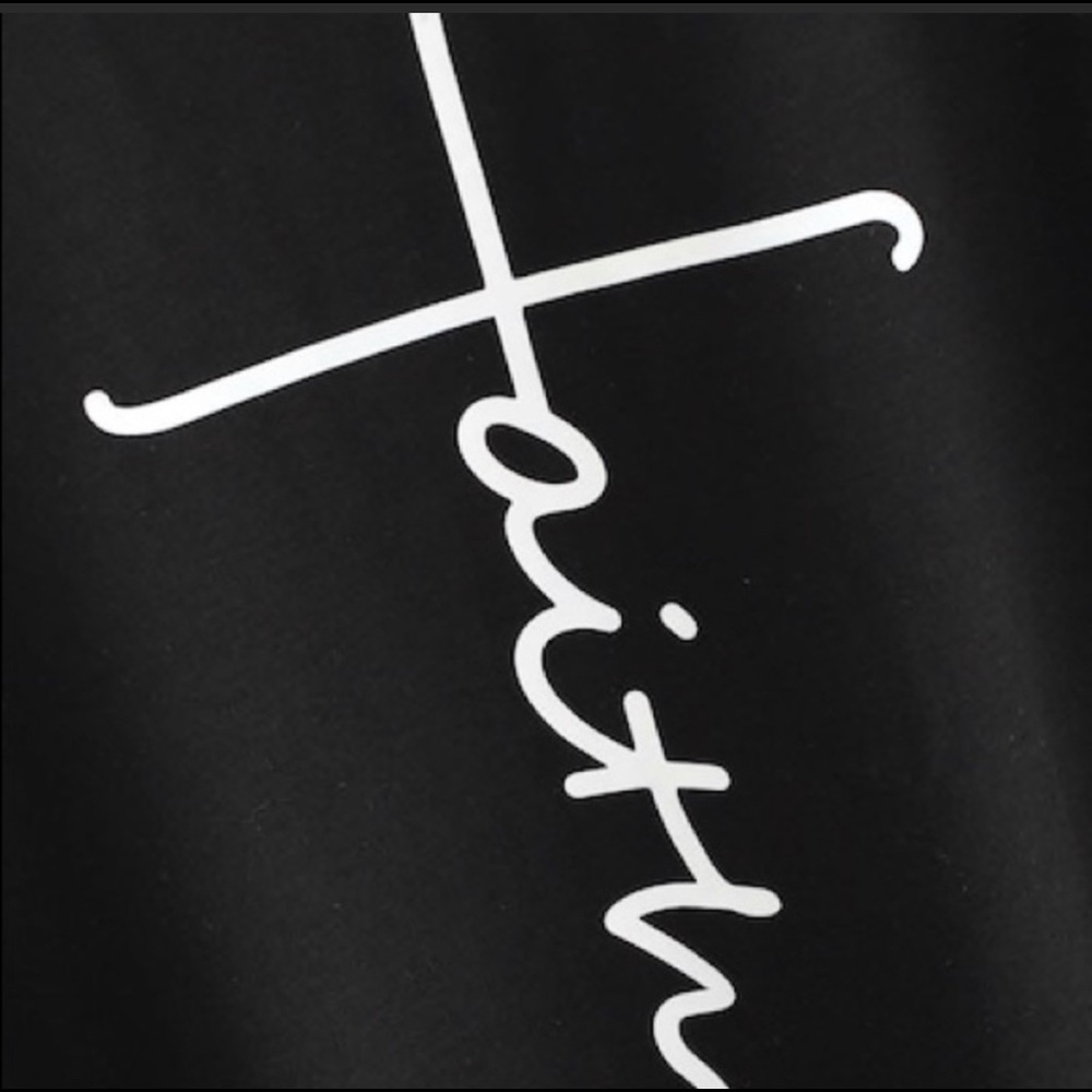Faith Black Tee - Picture 3 of 4